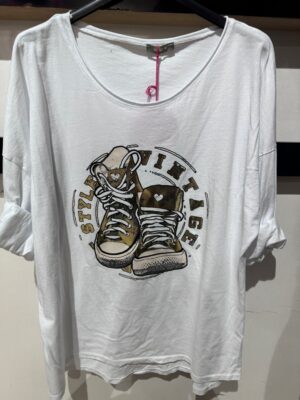 T-SHIRT MANCHES LONGUES BASKET ALL -STAR VINTAGE STYLE