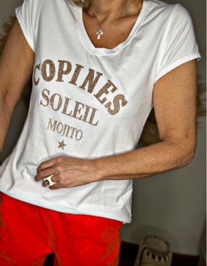 T-SHIRT MC COPINES SOLEIL MOJITO