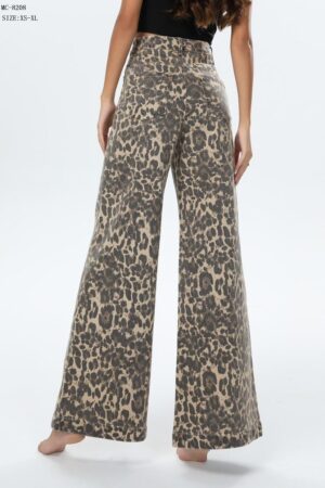 PANTALON JEAN MELLY ET CO LEOPARD BEIGE