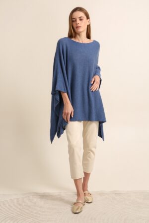 PONCHO NAIS OVERSIZE , EN CACHEMIRE ET LAINE ( 8 COULEURS)